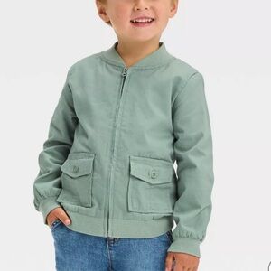 NWOT- OshKosh B'gosh Toddler Boys Bomber Jacket - Olive Green. 2T